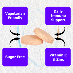 Tabletas Efervescentes Inmunitarias Avanzadas OEM ODM, Soporte Inmunitario Diario, Vitamina C, Zinc, Aptas para Vegetarianos - Product Image 3