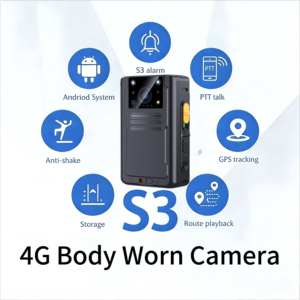 Telecamera Indossabile 4G HD con Video in Diretta, GPS, Riconoscimento Facciale AI, 256GB con Stazione di Ricarica per Sicurezza - Product Image 2