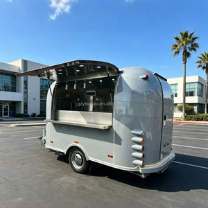 Nuevo Remolque de Acero Inoxidable Estilo Vintage para Venta de Pizza, Barra de Cerveza Móvil con Ruedas, Carrito de Comida en Venta - Product Image 3
