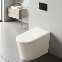 S008 WC intelligent à chasse d'eau instantanée, type OEM/ODM, avec siphon en S allongé, siège chauffant et télécommande