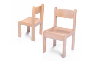 Silla de Madera de Haya al por Mayor para Escuela Educativa <span class=keywords><strong>Montessori</strong></span> de 0 a 24 Meses, 2 Piezas - Product Image 3
