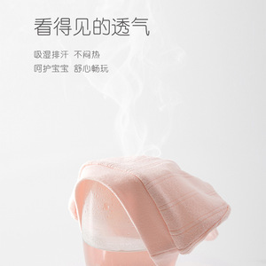 Gorro para recién nacido de doble capa de algodón puro, talla única para niños y niñas, protector de fontanela clase A - Product Image 4
