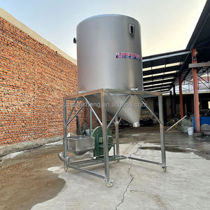 Prix du recyclage des déchets plastiques aujourd'hui : Combien coûte une tonne ? Silo en acier inoxydable avec ventilateur, réservoir de stockage, fabrication de granulés plastiques - Product Image 4