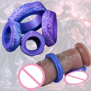 YOCY Nuevo Anillo de Silicona con Forma de Tentáculo de Pulpo para Hombres y Parejas. Anillo en C de Fantasía con Textura Única, Juguetes Eróticos al por Mayor - Product Image 1