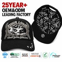 Topi Baseball Snapback Unisex dengan Pinggiran Melengkung, Lapisan Satin Custom, Bordir Manik-Manik Warna Hitam Solid, Emblem Bintang, dan Penutup Kancing yang Dapat Disesuaikan