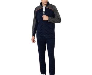 Logo personalizable Slim Fit 100% Poliéster Hombres Deportes Fitness Chándales Transpirable Tallas grandes Casual Street Training Set-XL - Product Image 1