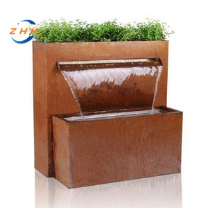 Eau en acier corten caractéristiques jardins cascade <span class=keywords><strong>fontaine</strong></span> nappe phréatique - Product Image 3