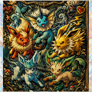 YQ Fan Art Pokémoned Nouvelle Collection Édition Limitée Cartes <span class=keywords><strong>Pokémon</strong></span> Personnalisées en Brocart Tricoté Vente en Gros Célébration 30ème Anniversaire - Product Image 6