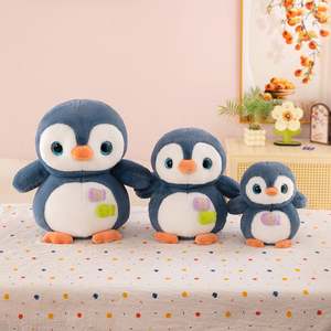 Peluche pingouin aux grands yeux mignons, en coton PP doux, pour vente en gros et au détail, jouet en peluche, coussin de sommeil pour enfants, cadeau, décorations pour la maison - Product Image 4