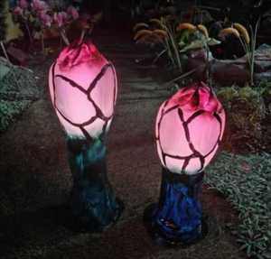 Lumière décorative LED en pierre mystique, indice d'étanchéité IP65, pour les paysages de parcs, les sentiers nocturnes, dégradé orange-rose, design extérieur - Product Image 1