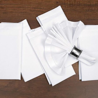WML012 Napperons en lin pur perforé, sets de table isolants thermiquement, nappes élégantes pour mariage et restaurant