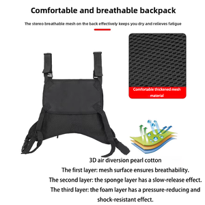 <span class=keywords><strong>Sac</strong></span> de poitrine tactique multifonctionnel léger, imperméable et résistant à l'abrasion, style <span class=keywords><strong>urbain</strong></span> simple, pour le <span class=keywords><strong>cyclisme</strong></span> - Product Image 3