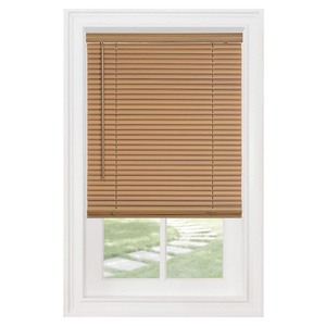 تخفيضات هائلة 1 "فينيل ستائر صغيرة من كلوريد البولي فينيل ظلال شمس لاسلكية حماية من أشعة الشمس من خلال تصميم عصري ستائر خشبية مزيفة - Product Image 3