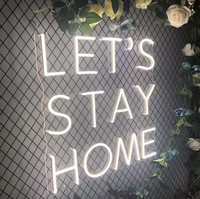 Letrero de Neón con Luz LED, Caracteres Iluminados, Letreros de Lámpara de Neón Flexibles, Letreros de Letras Iluminadas LED 3D Personalizados