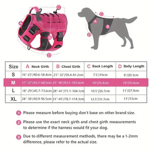 Harnais pour <span class=keywords><strong>chien</strong></span>, harnais pour animaux de compagnie réglable sans traction, réfléchissant, entraînement facile, contrôle facile, gilet pour animaux de compagnie, harnais pour chiens de service pour grands chiens - Product Image 2