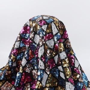 Vải Lưới Kim Cương Lấp Lánh Nhiều Màu Đục Lỗ Hình Kim Cương Chất Lượng Cao 2019 - Product Image 4