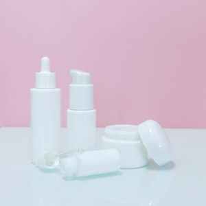 Luxury Skincare Packaging 15ml 100ml 50ml 30ml Glass Serum Oil Cosmetic <b>Bottle</b> with Screw Cap Face Cream Jar Lotion Pump - Product Image 4