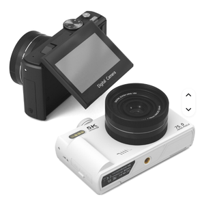 Appareil photo numérique 5k 75MP avec WiFi et écran de 3 pouces 180° °   Caméra de vlog à écran rabattable et autofocus pour YouTube, caméra de poche - Product Image 6