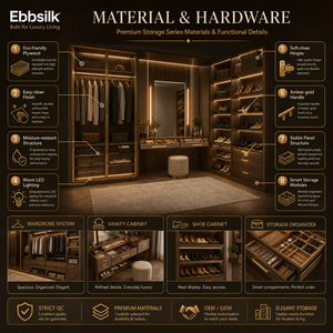 Sistema <span class=keywords><strong>Armadio</strong></span> Modulare di Lusso Moderno Personalizzato in Legno Massello di Quercia <span class=keywords><strong>con</strong></span> Cassetti per Camera da Letto e Appartamento - Produzione OEM - Product Image 3