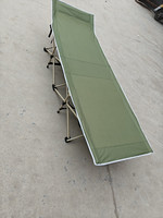 Chaise longue de plage pliante en métal avec double tissu Oxford pour les loisirs d'entreprise