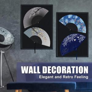 Abanicos Plegables de Seda para Mujer con Marcos de Bambú - Opción de Logotipo Personalizado para Cosplay, Bailes, Fiestas, Bodas, San Valentín y Navidad - Product Image 5