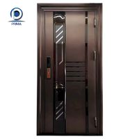 Puerta Contemporánea Prima de Acero Inoxidable Resistente a la Humedad con Malla de Fibra de Vidrio para Supermercados, Casas de Campo y Uso en Exteriores