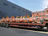 Crawler Mobile Small 6 Inch Garbage Crusher Safe Feed Branch Chipper Hydraulic Wood Crusher