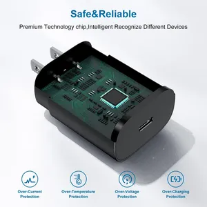 Chargeur rapide 25W Prise US/EU PD 3.0 Adaptateur mural de charge super rapide pour S24 S23 FE A55 A54 <span class=keywords><strong>A53</strong></span> - Product Image 4