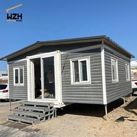 Maisons modulaires préfabriquées en métal de luxe de 20 à 40 pieds, maisons préfabriquées portables extensibles en conteneurs