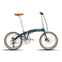 Vélo pliable léger 451 avec pneus de 20 pouces, en alliage d'aluminium, 10 vitesses, frein à disque hydraulique, 120 clics, portable, pour l'extérieur