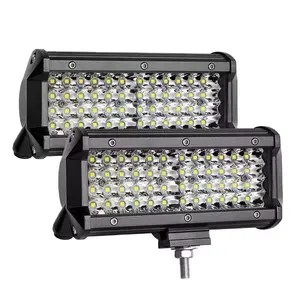 Superbleds 12V 24V 7 pouces 144W barre lumineuse LED Off-Road Spot Flood Combo faisceau lumineux pour camion voiture SUV 4WD 4x4 bateau ATV Barra