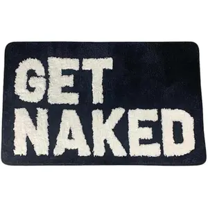 Supplier Hot Sale Get Naked Bath Mat Bathroom Rugs for Bathtub Mat Anti Slip Custom Water Absorbent Mat for Home Hotel