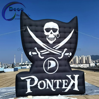 Décors gonflables drapeau pirate pour scène de fête, événement, cabine photo, décoration et affichage