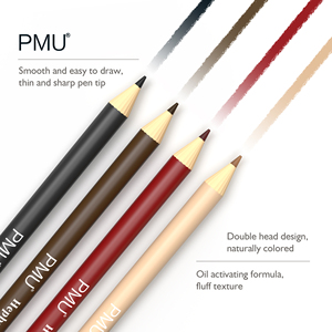 Stylo manuel à double tête imperméable et durable Nouveau <span class=keywords><strong>crayon</strong></span> à sourcils en acier inoxydable sous forme <span class=keywords><strong>liquide</strong></span> - Product Image 1