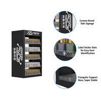 Présentoir à vernis à ongles à 5 niveaux : support de table en acrylique et fer, capacité de 270 flacons, logo personnalisé