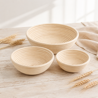 Panier de levage en rotin indonésien, panier de levage artisanal pour la boulangerie artisanale et les boulangeries professionnelles