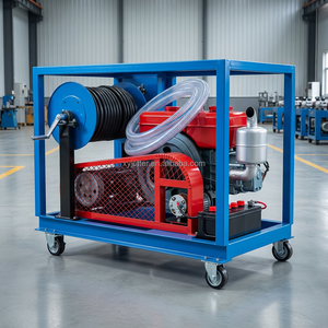 Hidrolavadora de Alta Presión para <span class=keywords><strong>Limpieza</strong></span> de Tuberías de Drenaje de 50-400 mm con Motor Diésel - Product Image 1