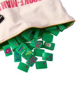 Jeu de Mahjong américain en acrylique translucide vert Pop Art, personnalisable en usine - Product Image 4