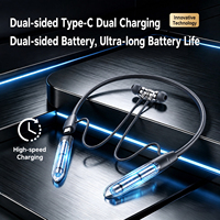 MZ-92 Harga Pabrik Earphone Neckband Baterai Lepas Pasang 200mAh Headset Sport Nirkabel yang Dapat Dilepas untuk Perjalanan