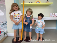 Muñeca Reborn NPK de 98 cm, Original, Articulada, Tamaño Real de Niño Pequeño, Modelo para Vestir, Muñeca Bebe Grande