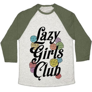 Lazy Girls Club Unisex Tri-Blend <b>Baseball</b> <b>Tee</b> - Product Image 2