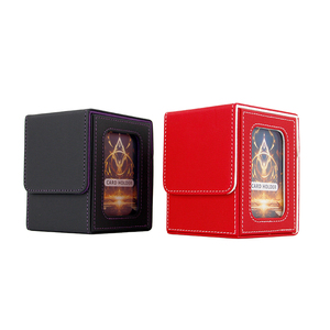 Porte-cartes de visite durable et résistant à l'eau avec fenêtre de visualisation et fermeture à bouton pour le rangement et le transport de cartes à collectionner - Product Image 6