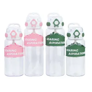 Neue Mode große Kapazität Kinder-Wasserflaschen Tritan Kunststoff Bpa-freie Wasserflasche für Sport Schüler