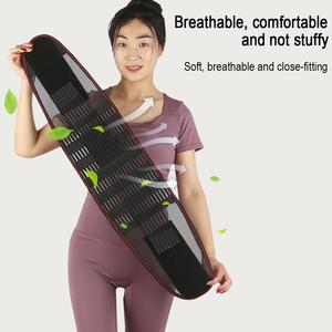 Nouvelle ceinture de maintien lombaire en nylon respirante, soutien dorsal ajustable noir, sangle de soutien lombaire pour la colonne vertébrale - Product Image 6
