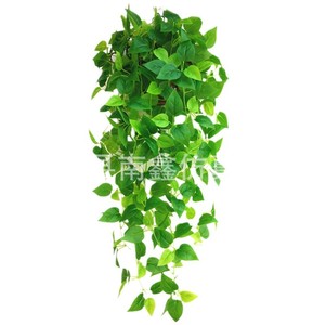 Artificial Pothos Vines Plastic Green <b>Leaves</b> Hanging Plant <b>Wall</b> <b>Decor</b> Home <b>Decor</b> One Meter Water Resistant - Product Image 2