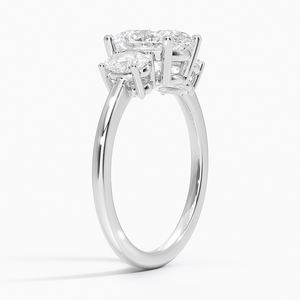 Elegante Anillo de Compromiso de Cristal Blanco Plateado, Joyería para Propuesta de Matrimonio, Anillo de Regalo de Boda para Mujer, Anillo de Promesa - Product Image 4