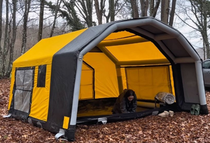 Tente 4 saisons imperméable de <span class=keywords><strong>plus</strong></span> de 3000 mm à installation rapide et facile : passez <span class=keywords><strong>moins</strong></span> de temps à monter la tente, <span class=keywords><strong>plus</strong></span> de temps à profiter de l'aventure, simple à gonfler. - Product Image 2