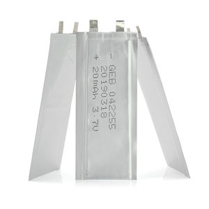 042255 슈퍼 울트라 씬 리포 배터리 0.4mm 두께 리튬 폴리머 3.7v 25mah 충전식 042255 리포 배터리 E-카드 - Product Image 5