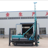 Plateforme de forage de puits d'eau hydraulique portable, alimentée au diesel/électricité, montée sur camion, diamètre 140-350 mm, profondeur 200 m