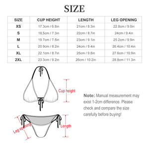 Costume da bagno bikini a due pezzi con stampa mimetica rosa, blu <span class=keywords><strong>e</strong></span> gialla, modello triangolare con laccetti laterali, per <span class=keywords><strong>spiaggia</strong></span> <span class=keywords><strong>e</strong></span> piscina - Hot Sale - Product Image 6